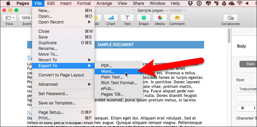 word change date format for mac